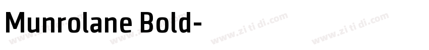 Munrolane Bold字体转换